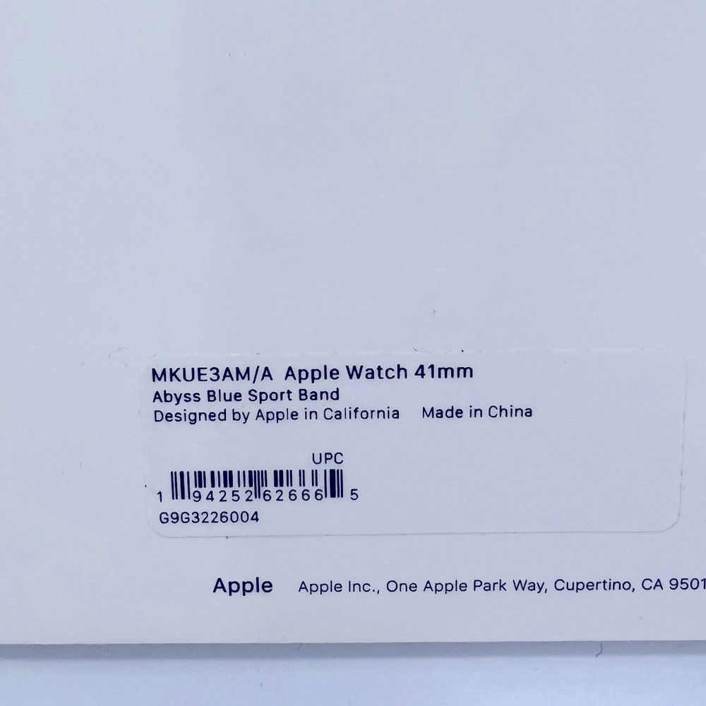 APPLE WATCH,GENUINE 41MM, WATCH BAND (SPORT LOOP) ABYSS BLUE SPORTS BAND, UNISEX - Picture 9 of 12